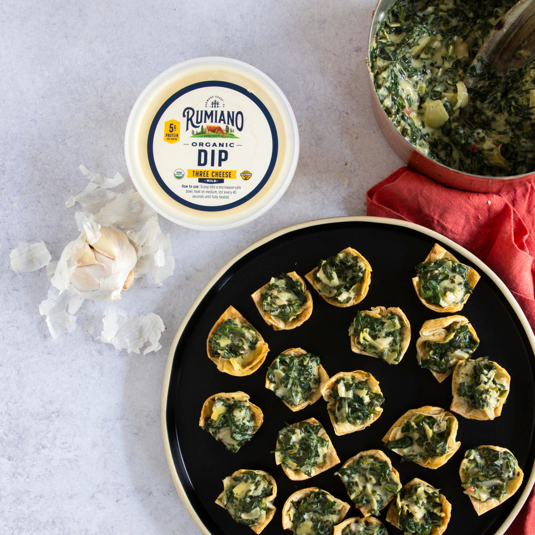 Three Cheese Spinach and Artichoke Bites