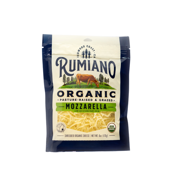 Rumiano Organic Mozzarella Shredded 6oz