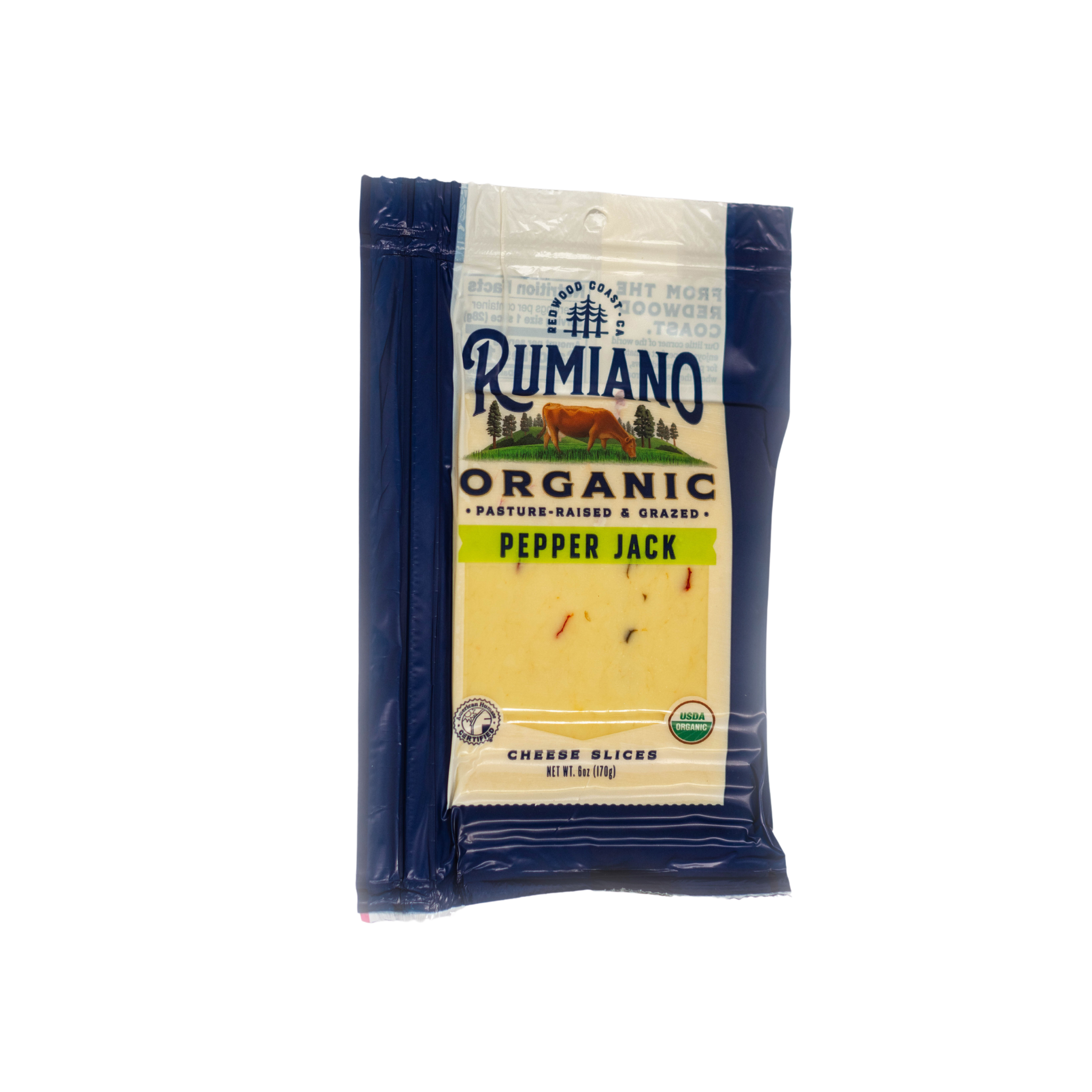Rumiano Organic Pepper Jack Slices 6oz Rumiano Cheese