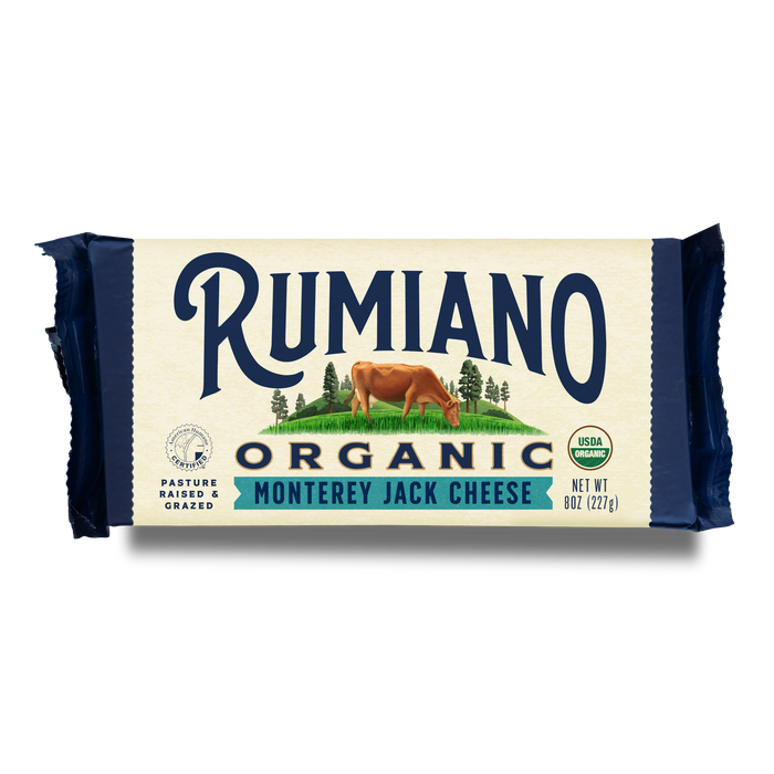 Rumiano Organic Monterey Jack 8oz Bar