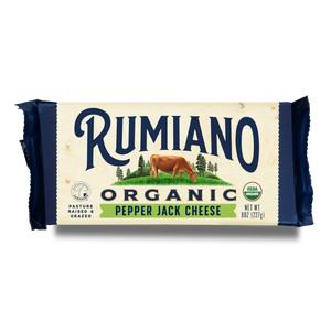 Rumiano Organic Pepper Jack 8oz Bar