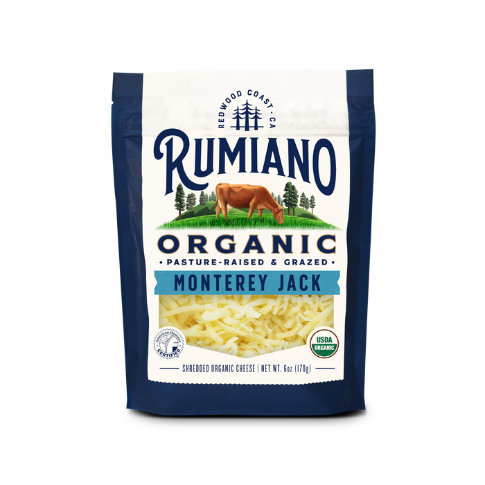 Rumiano Organic Monterey Jack Shredded 6oz