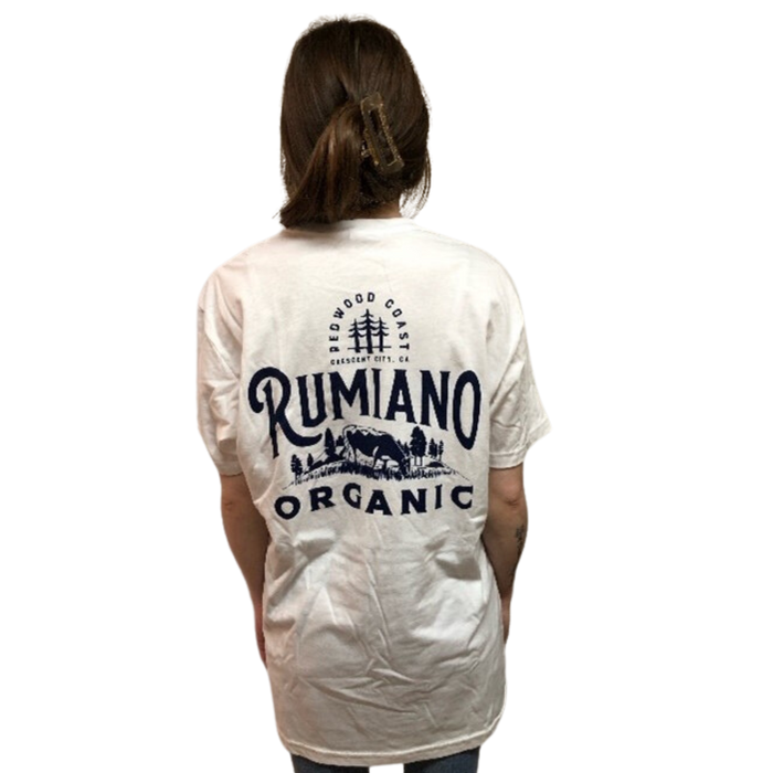 Rumiano Organic - White and Blue T-Shirt